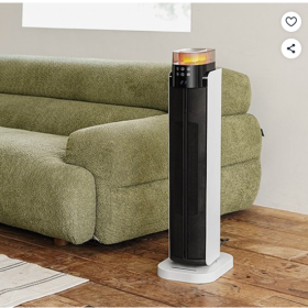 한경희생활과학 리모컨형 초저소음 그래핀 PTC 무드등 가습 온풍기